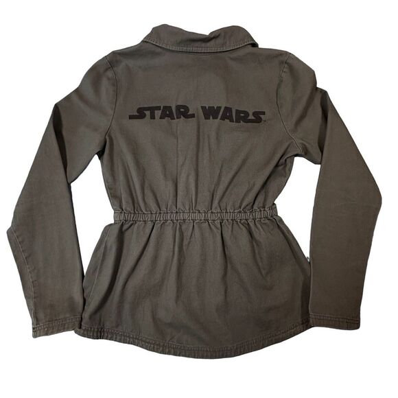 Star Wars Her Universe Military Field Jacket Womens Sz S Utility Cinch Waist - Picture 3 of 10